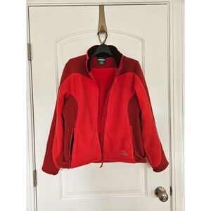 L.L.‎ Bean Red Wind Pro Polartec Jacket, Size Medium